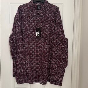 Men's Casual Shirt - Multi colored small flower pattern.